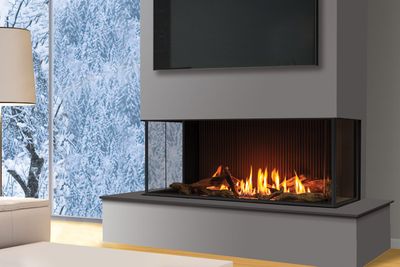 Urbana: U50 Screened Bay Natural Gas Fireplace