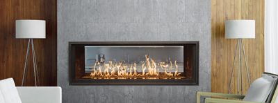 Town & Country: TCWS54 See-Through Wide Screen Gas Fireplace