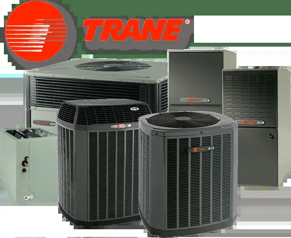 Trane equipment family: outdoor units, furnaces, and air handlers