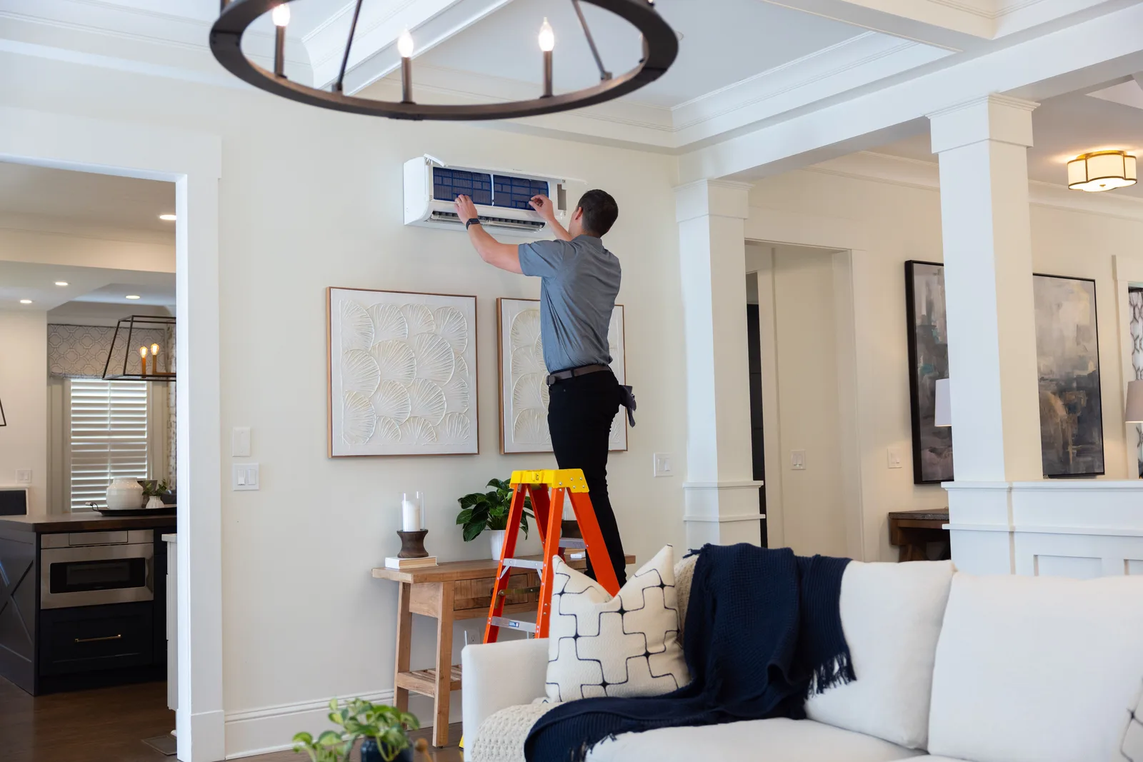 Ductless installation by Falco's