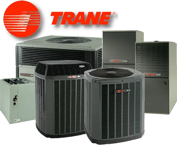 Trane equipment family: outdoor units, furnaces, and air handlers